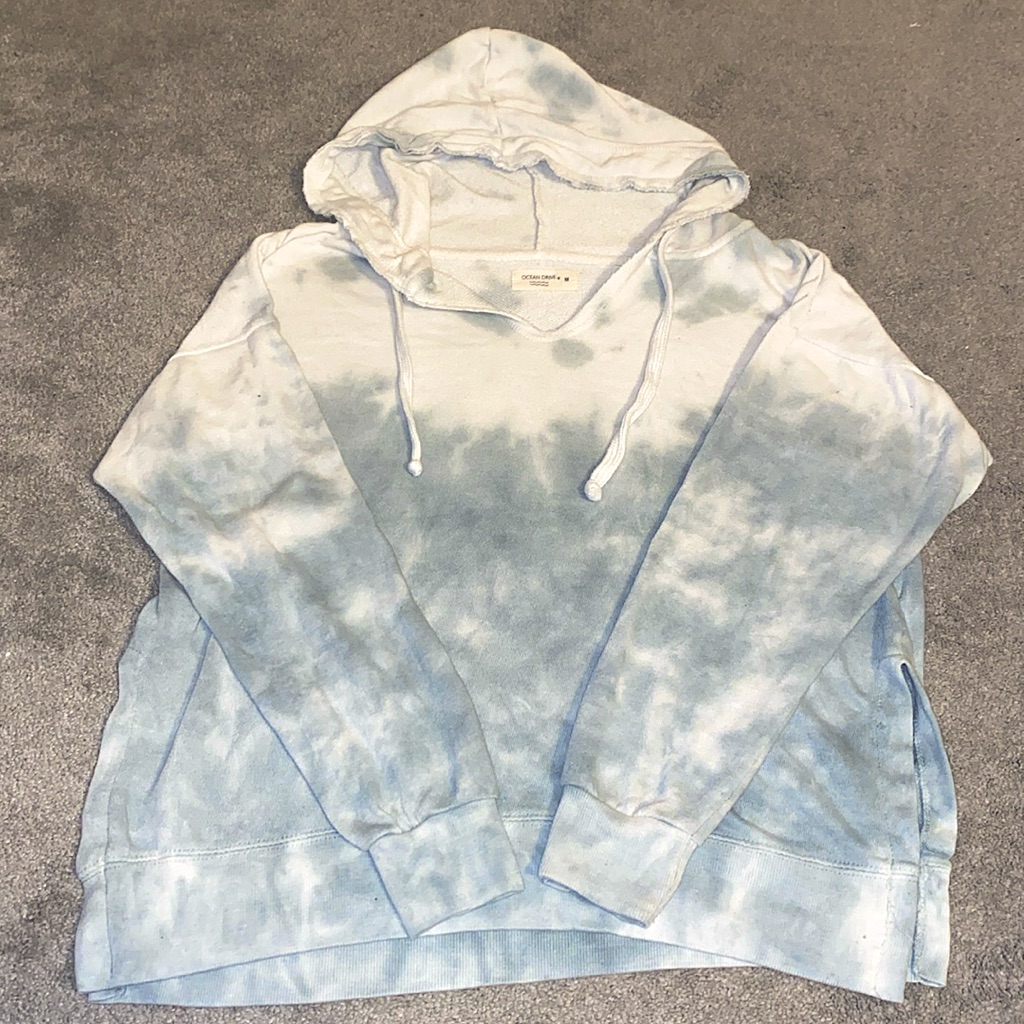 Ocean Drive Tie-Dye Lightweight Hoodie, M